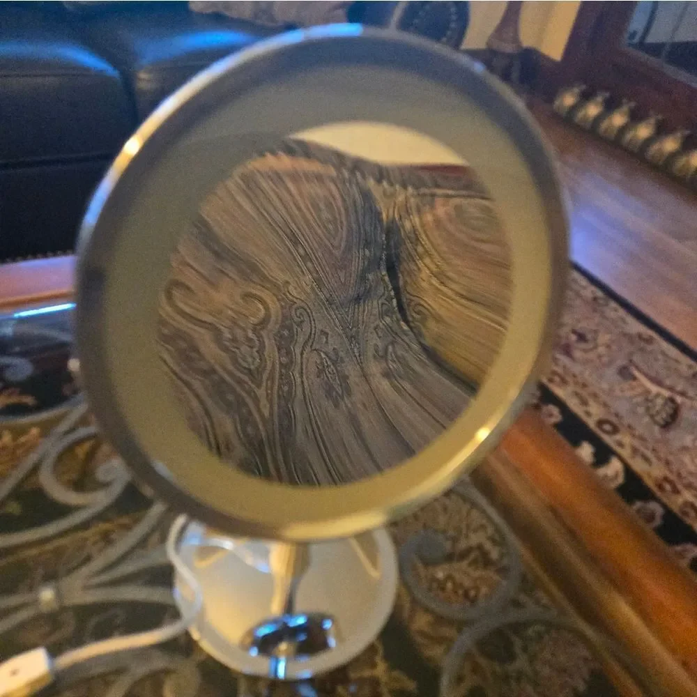 Silver Vanity Mirror Magnification Corded